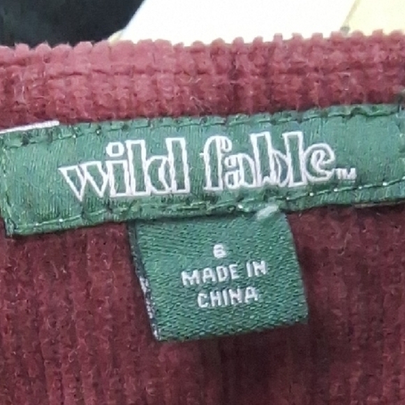 Wild Fable Burgundy Corduroy Skirt - Picture 2 of 12